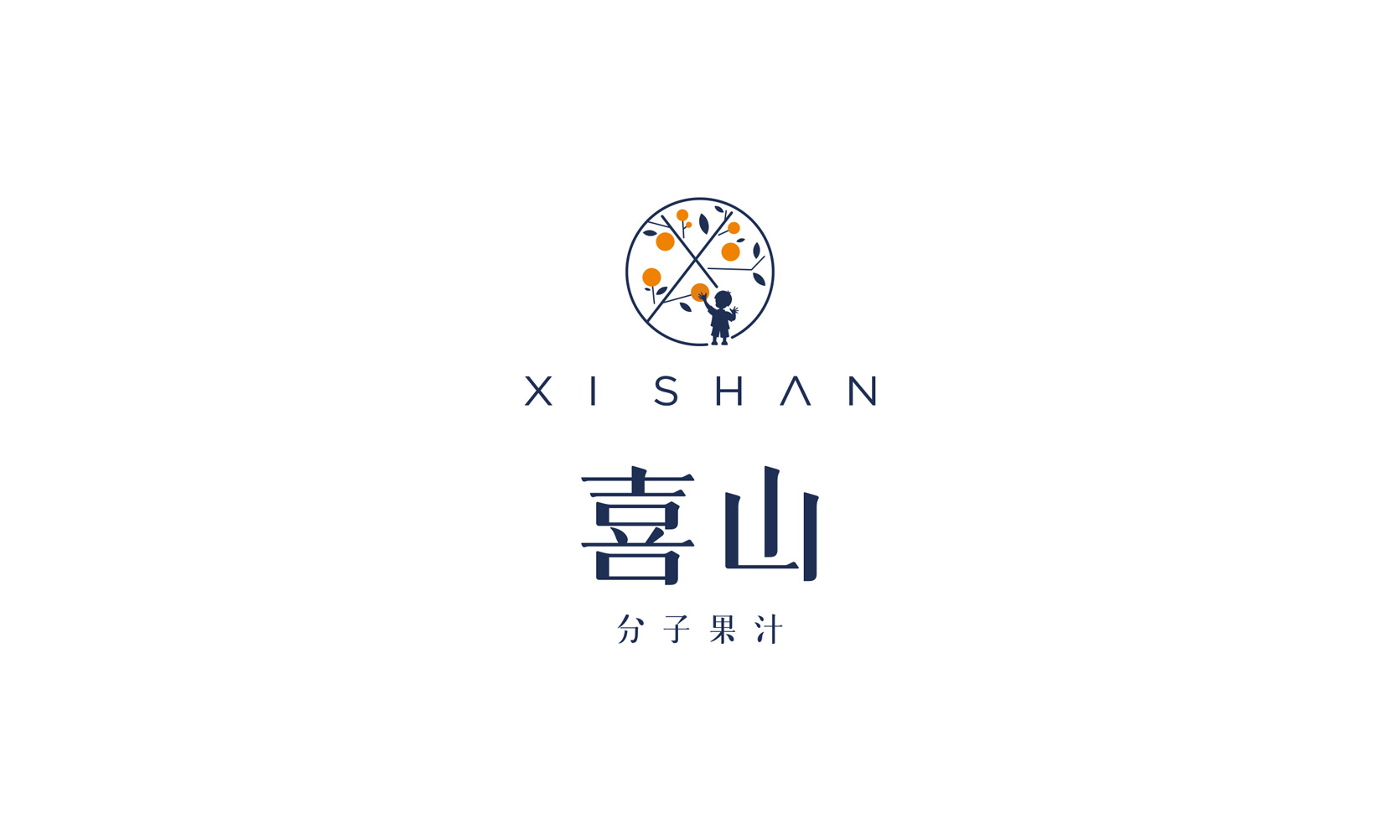 这是一个果汁连锁品牌的logo设计，VI设计