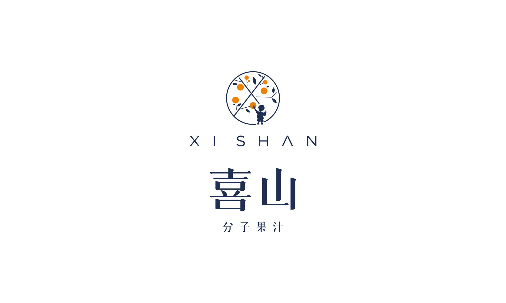 这是一个果汁连锁品牌的logo设计，VI设计